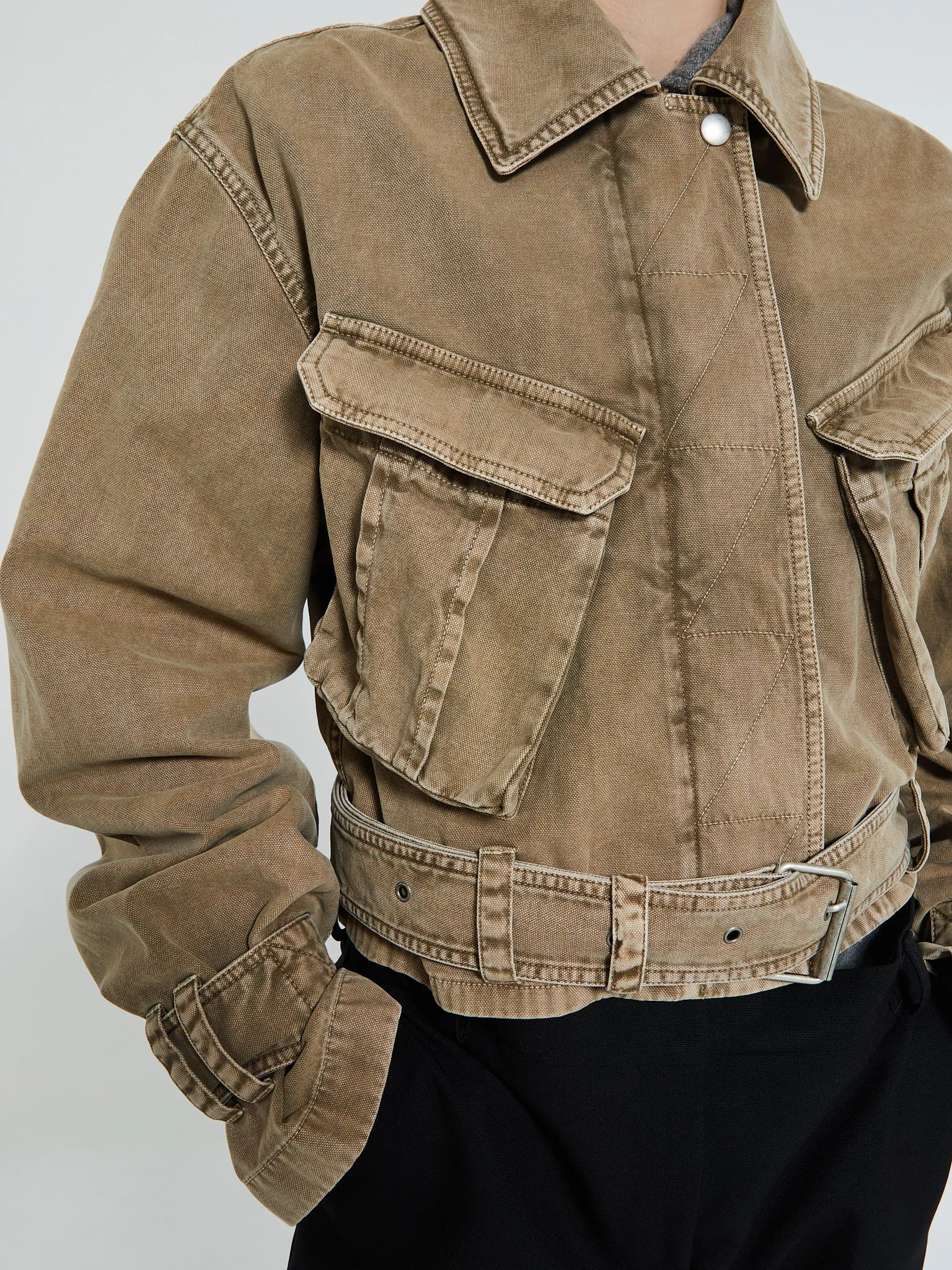 Canvas Jacket in Light Brown