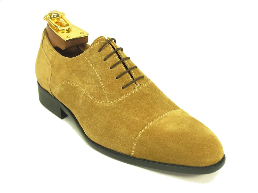 Cap Toe Suede Lace-up Shoe