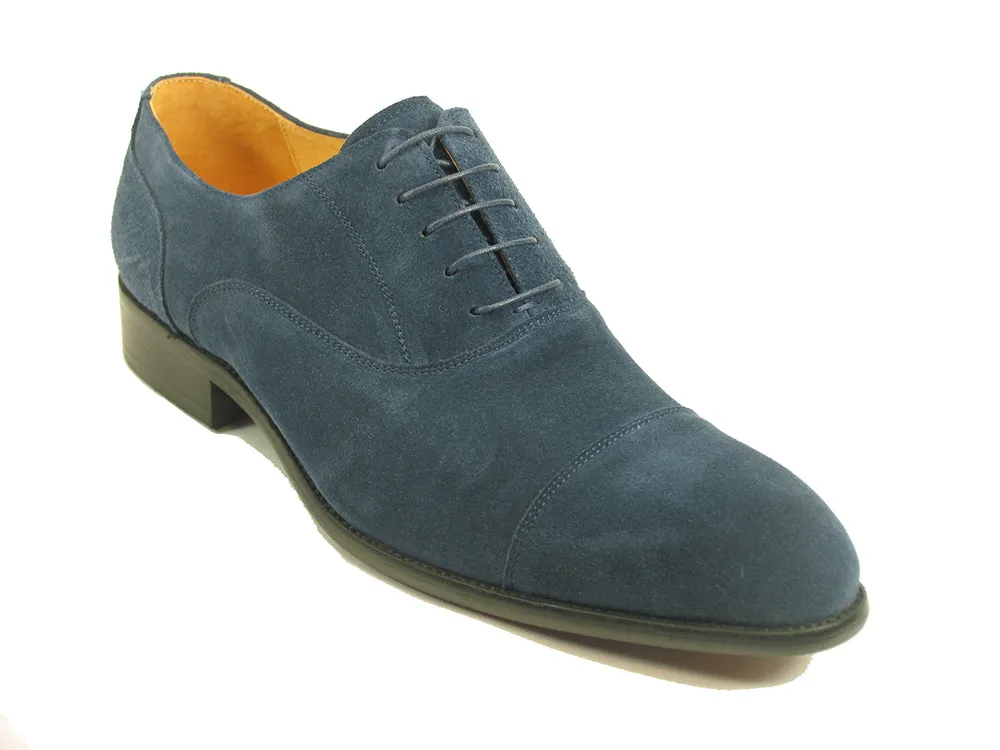 Cap Toe Suede Lace-up Shoe