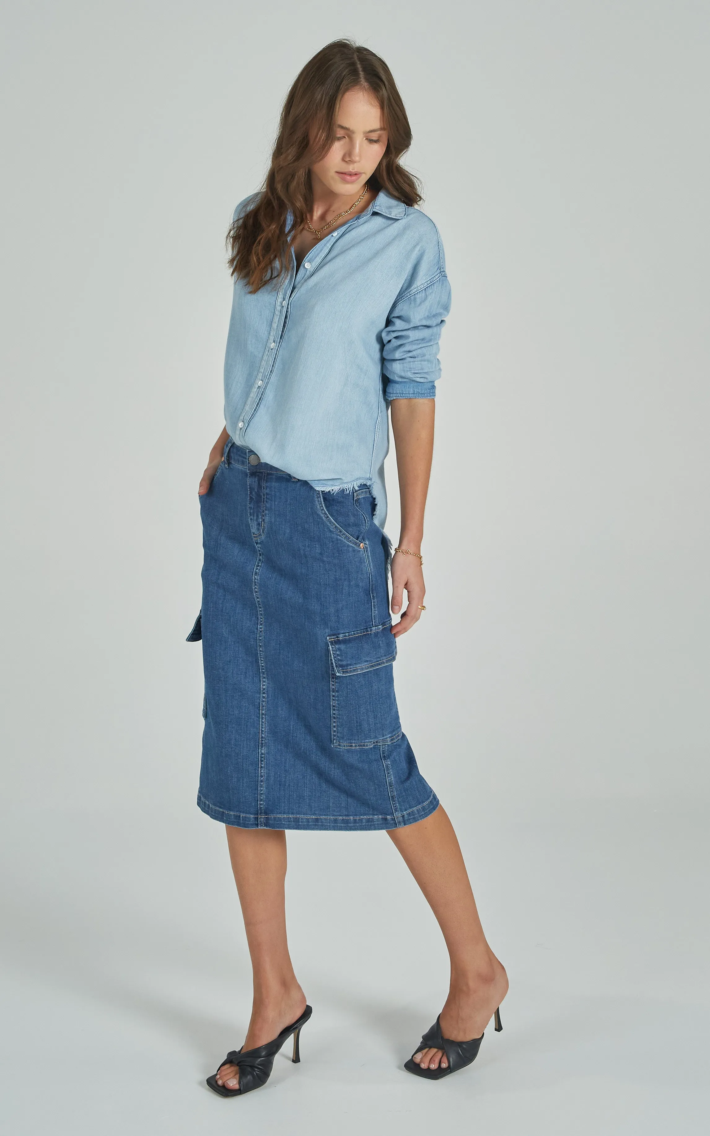 Cargo Midi Skirt