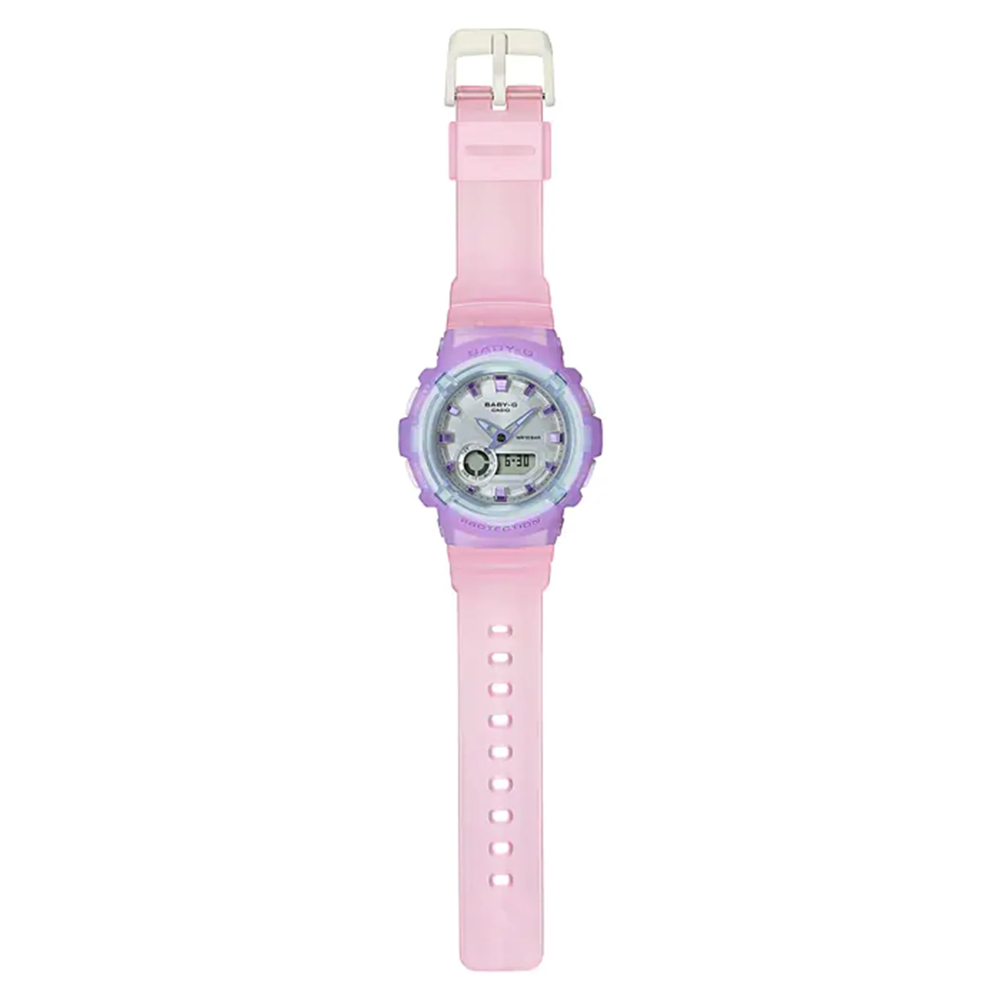 Casio BABY-G Clear Pink Resin Band Analogue-Digital Women's Watch - BGA280-6A