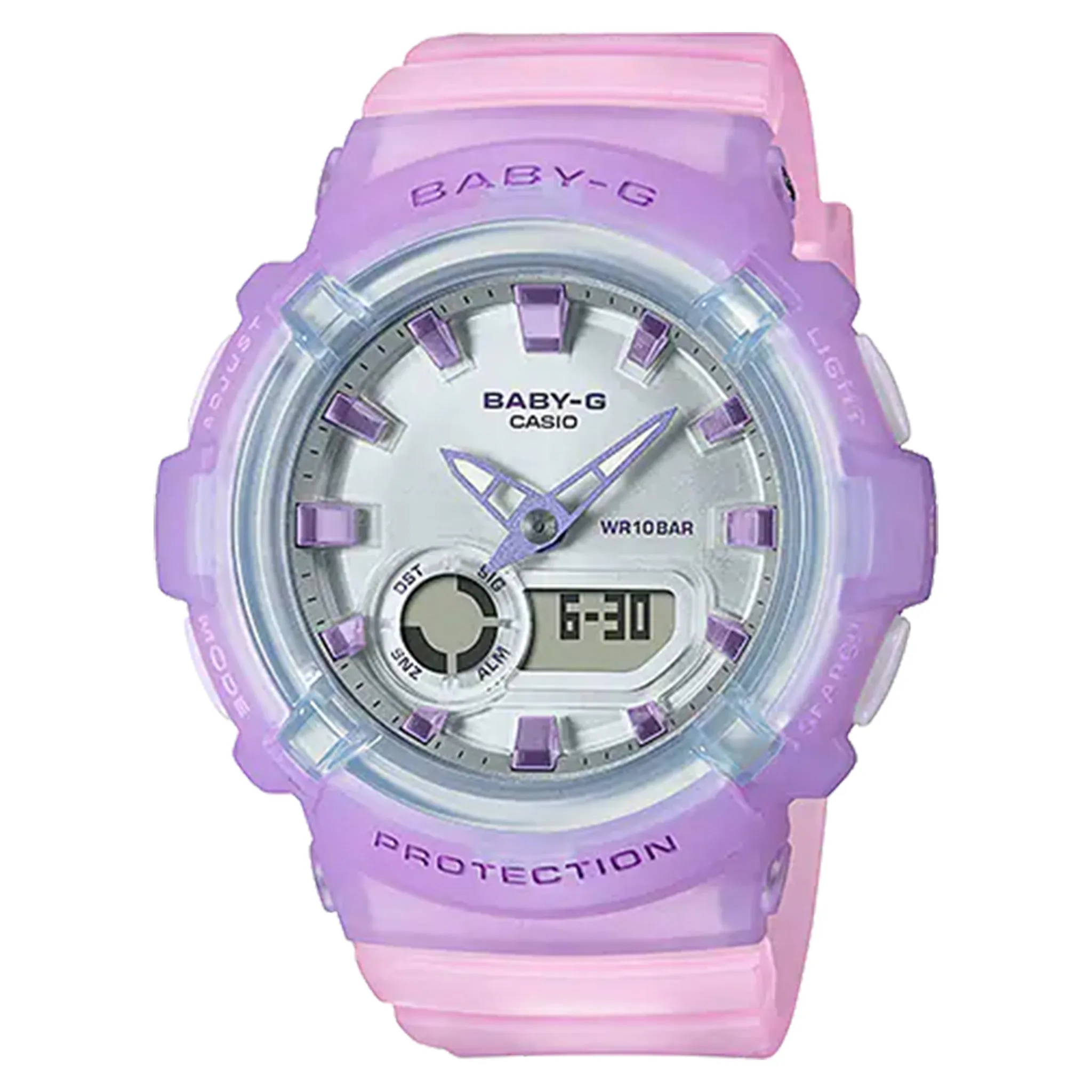 Casio BABY-G Clear Pink Resin Band Analogue-Digital Women's Watch - BGA280-6A