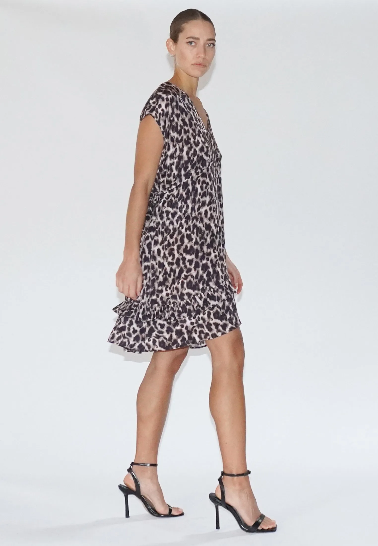 CHARISMA LEOPARD PRINT TUNIC DRESS