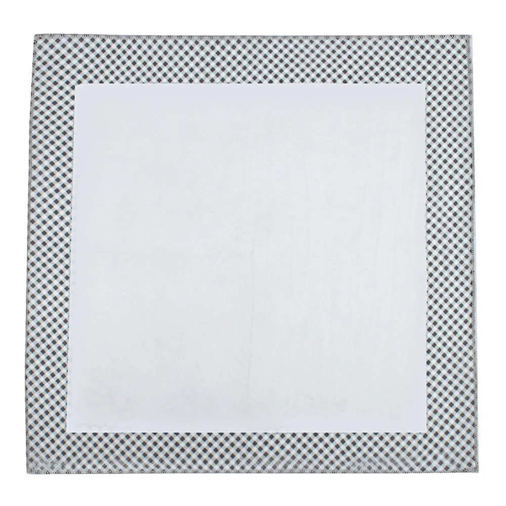 CHOKORE Checkered Pure Silk Pocket Square