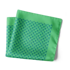 Chokore Light Green Silk Pocket Square - Indian At Heart line