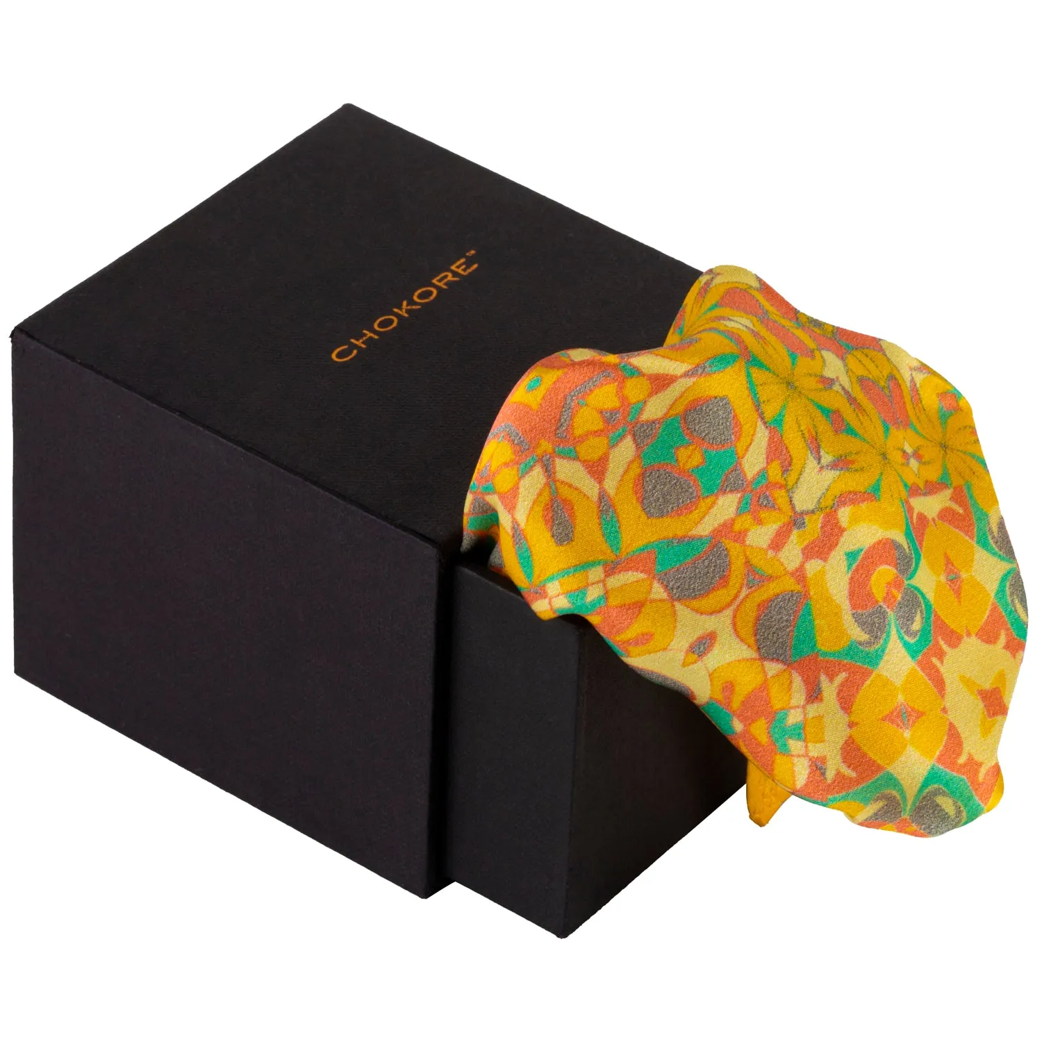 Chokore Multicoloured Satin Silk pocket square from the Indian at Heart Collection