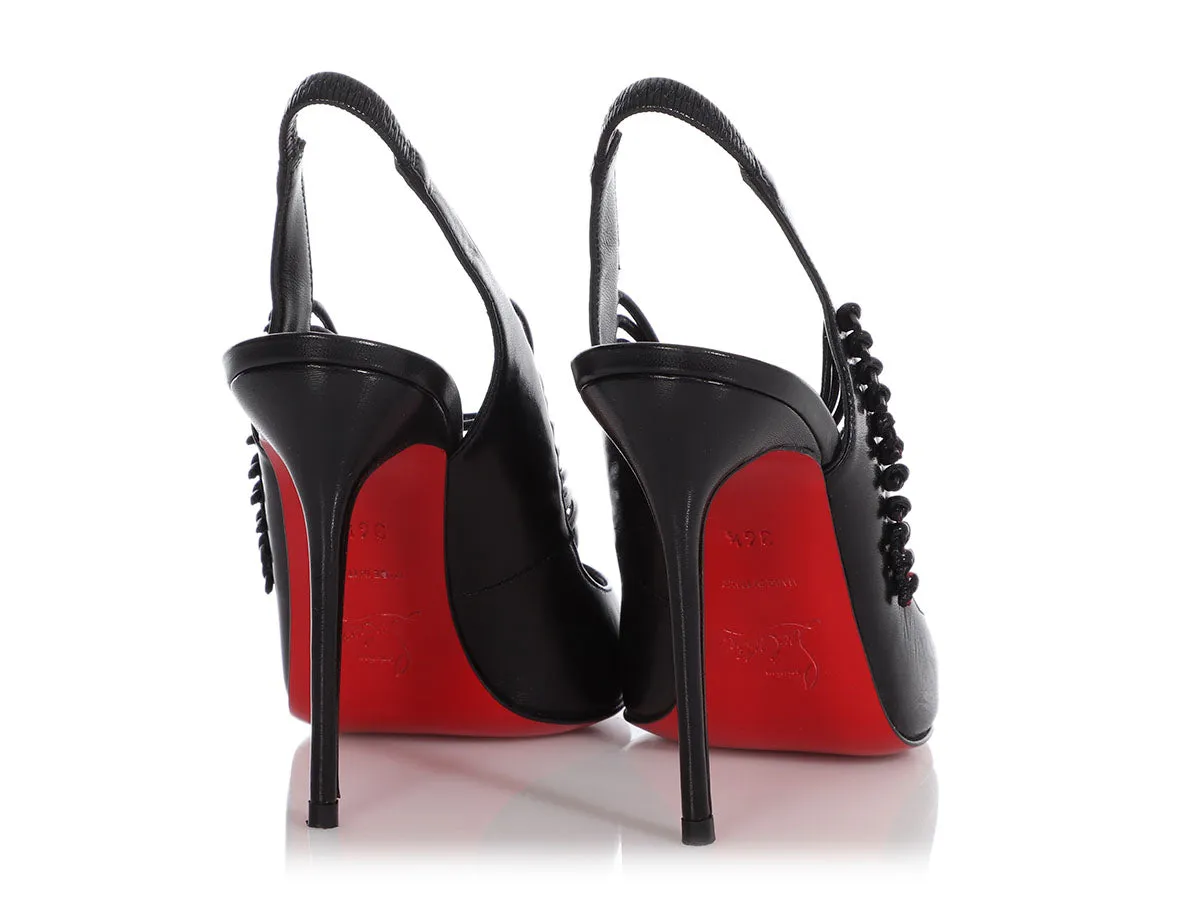 Christian Louboutin Black Nille Cordes 100