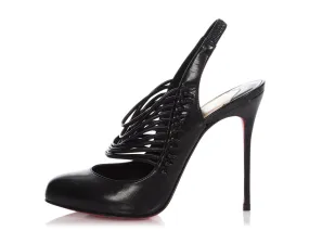 Christian Louboutin Black Nille Cordes 100