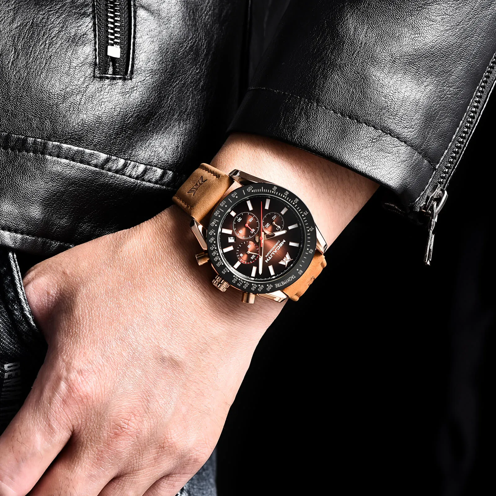 Chronograph Watch | Leather Band | 8274M