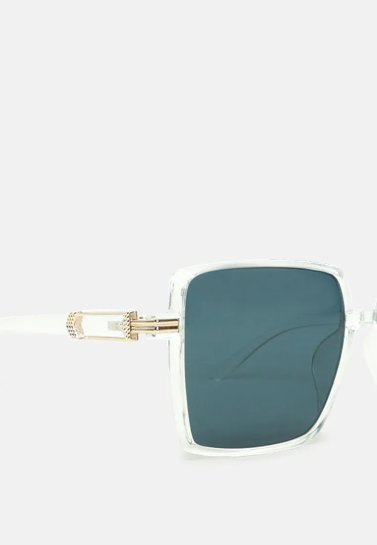 Classy Retro Tinted Square Sunglass