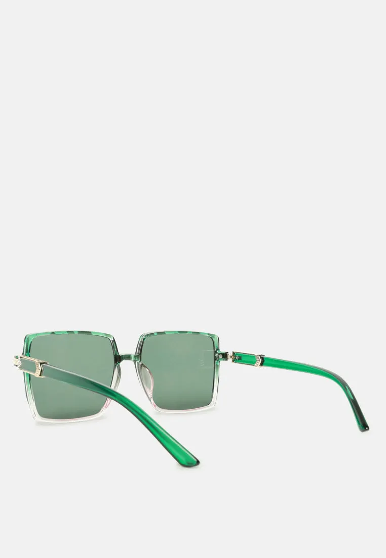 Classy Retro Tinted Square Sunglass