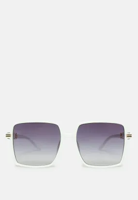 Classy Retro Tinted Square Sunglass