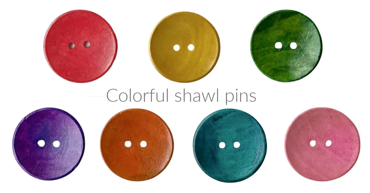 Colorful button pins