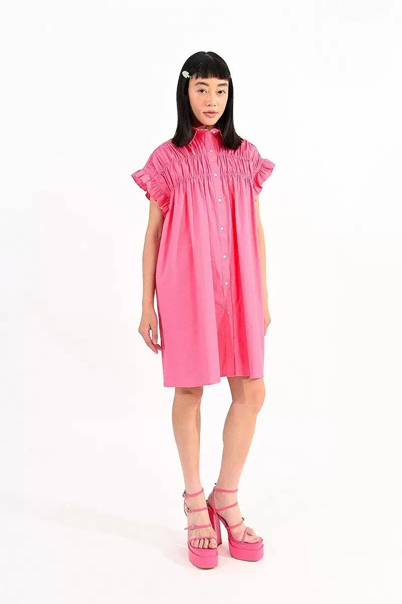 Colorful Cotton Shirt Dress