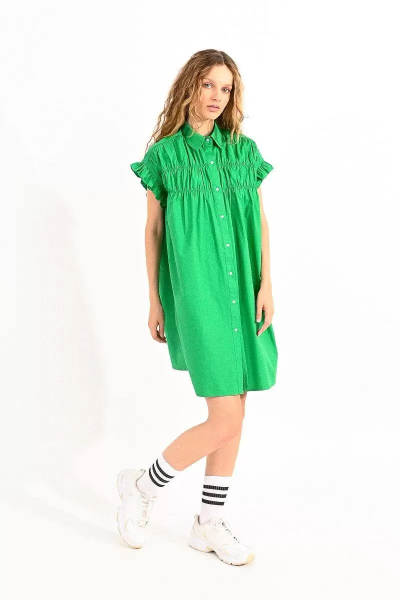 Colorful Cotton Shirt Dress