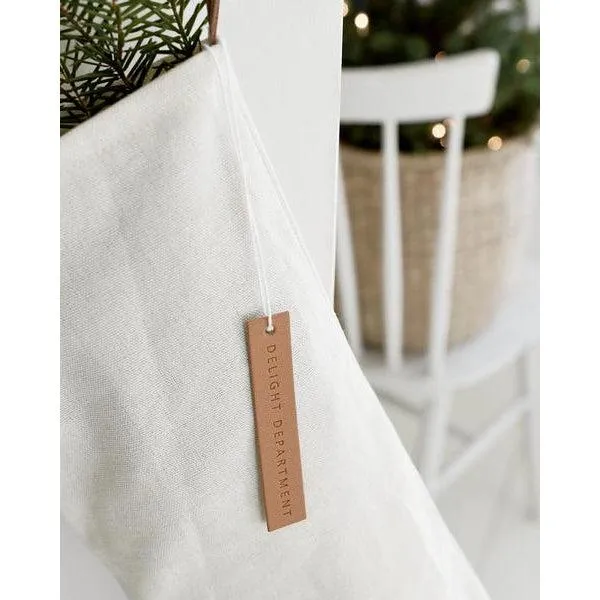 Cotton Christmas Stockings - Off White