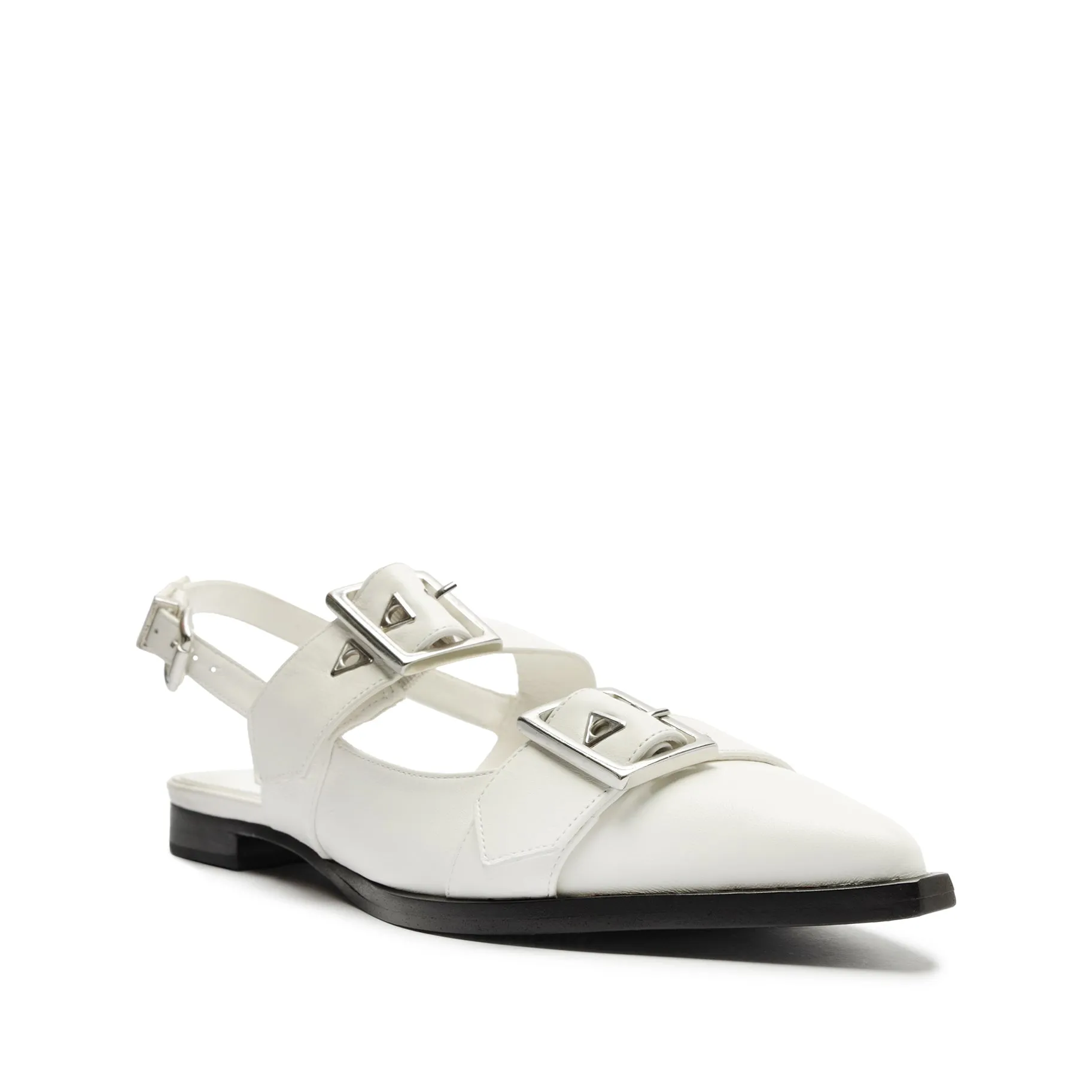 Darla Sling Leather Flat