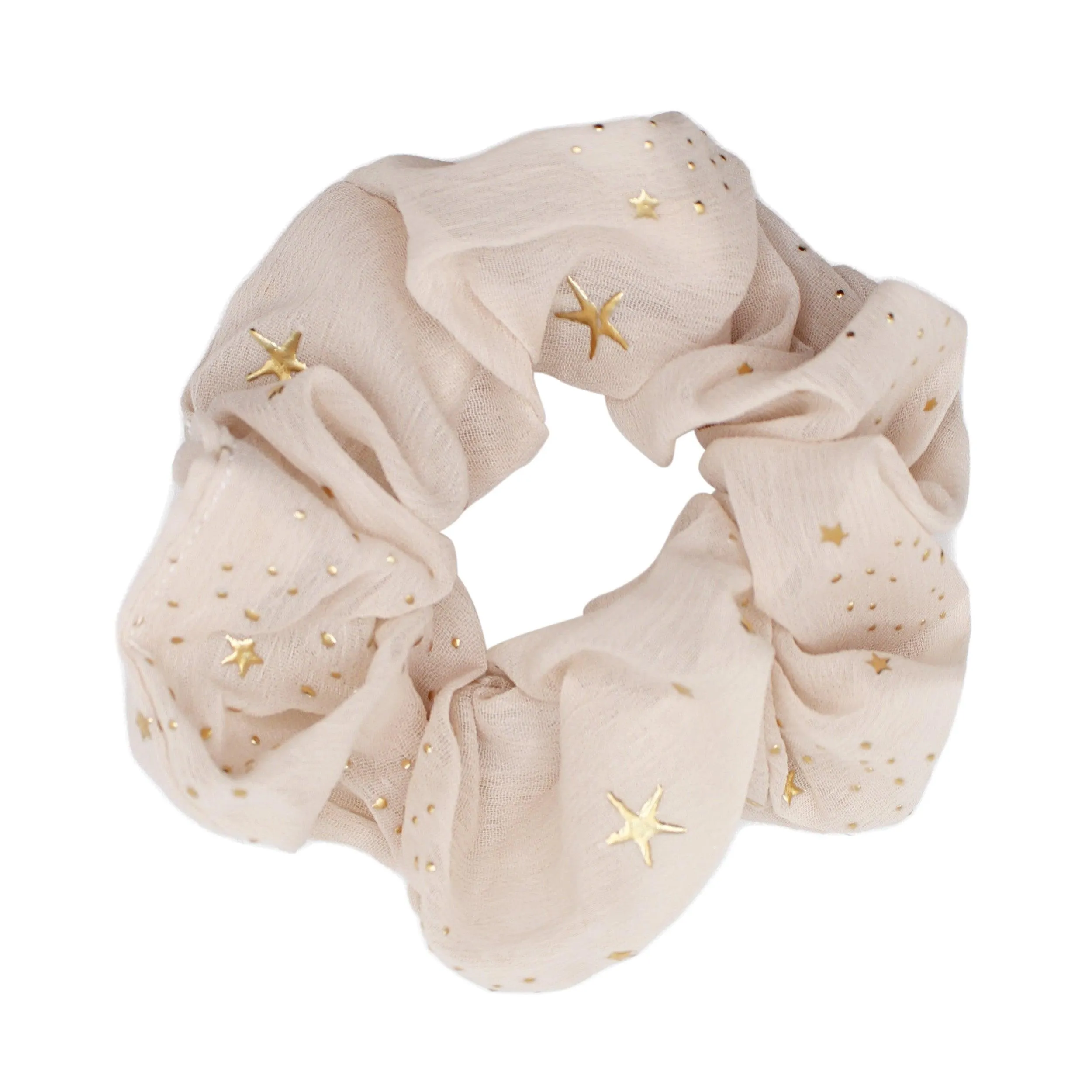 Demi Star Hair Scrunchie - Taupe