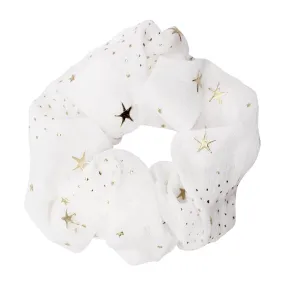 Demi Star Hair Scrunchie - White