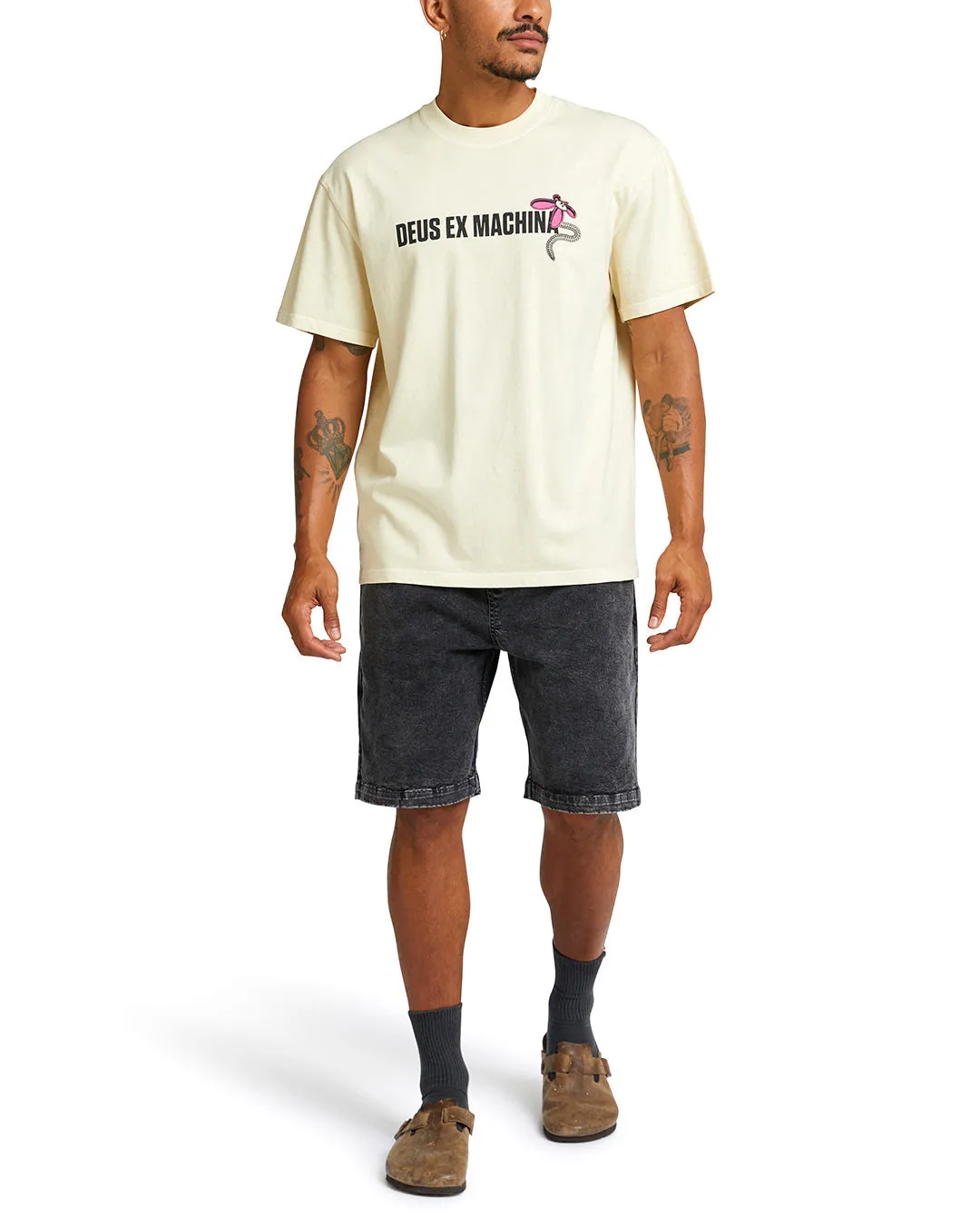 Deus Ex Machina Surf Shop Tee - Dirty White