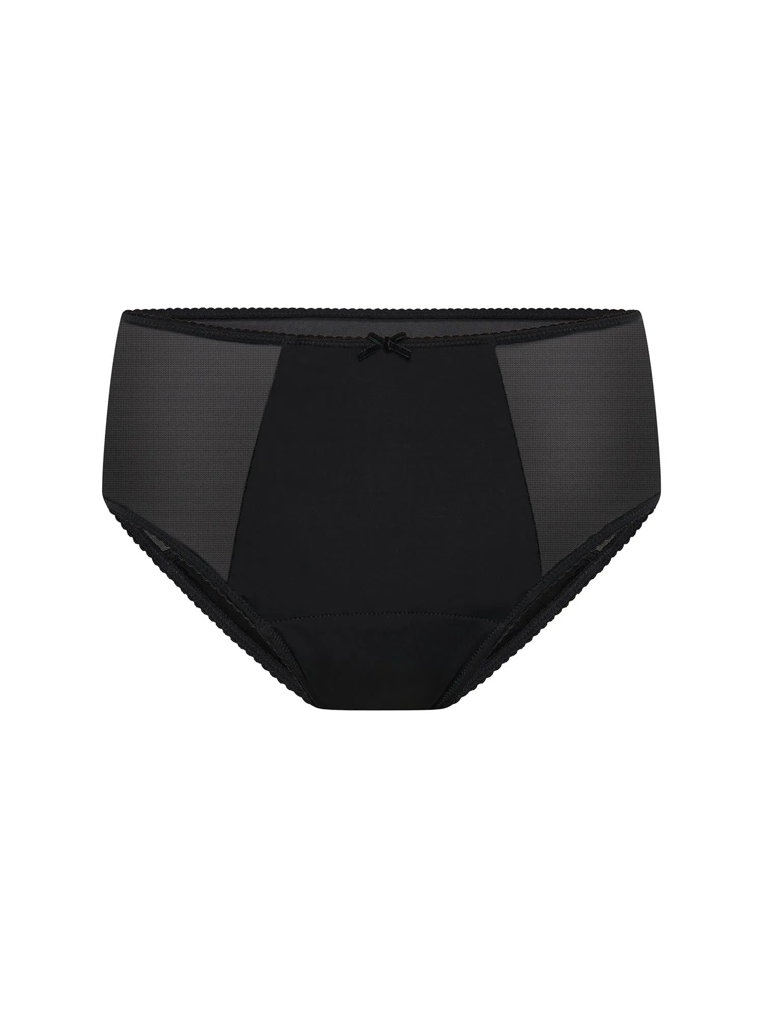 Elena Hi Waist Brief Moderate-Heavy Noir Black