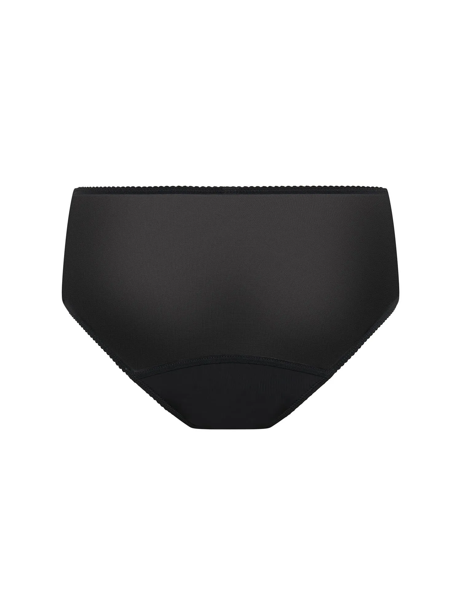 Elena Hi Waist Brief Moderate-Heavy Noir Black