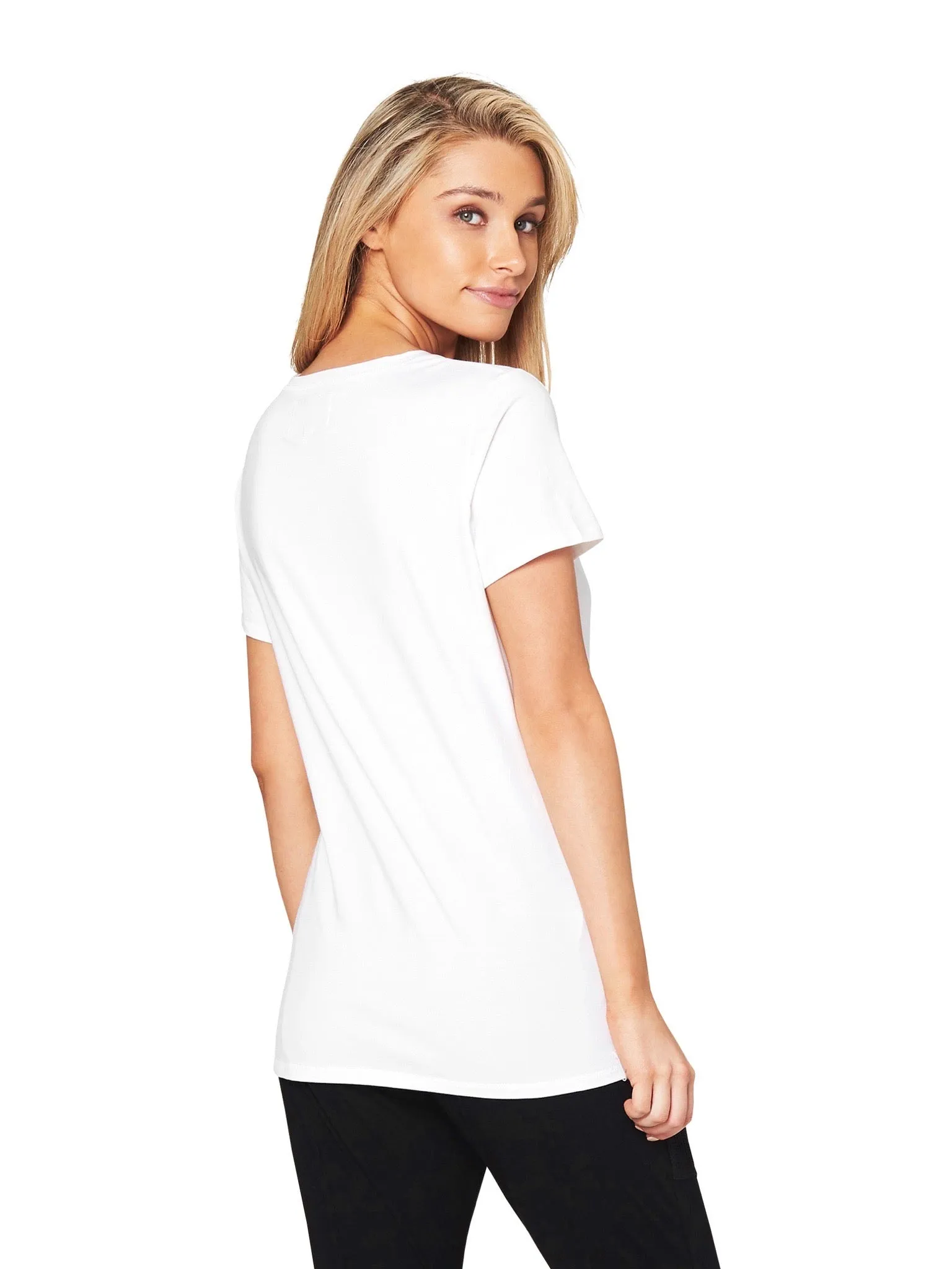 EMILY BASIC TEE  - WHITE