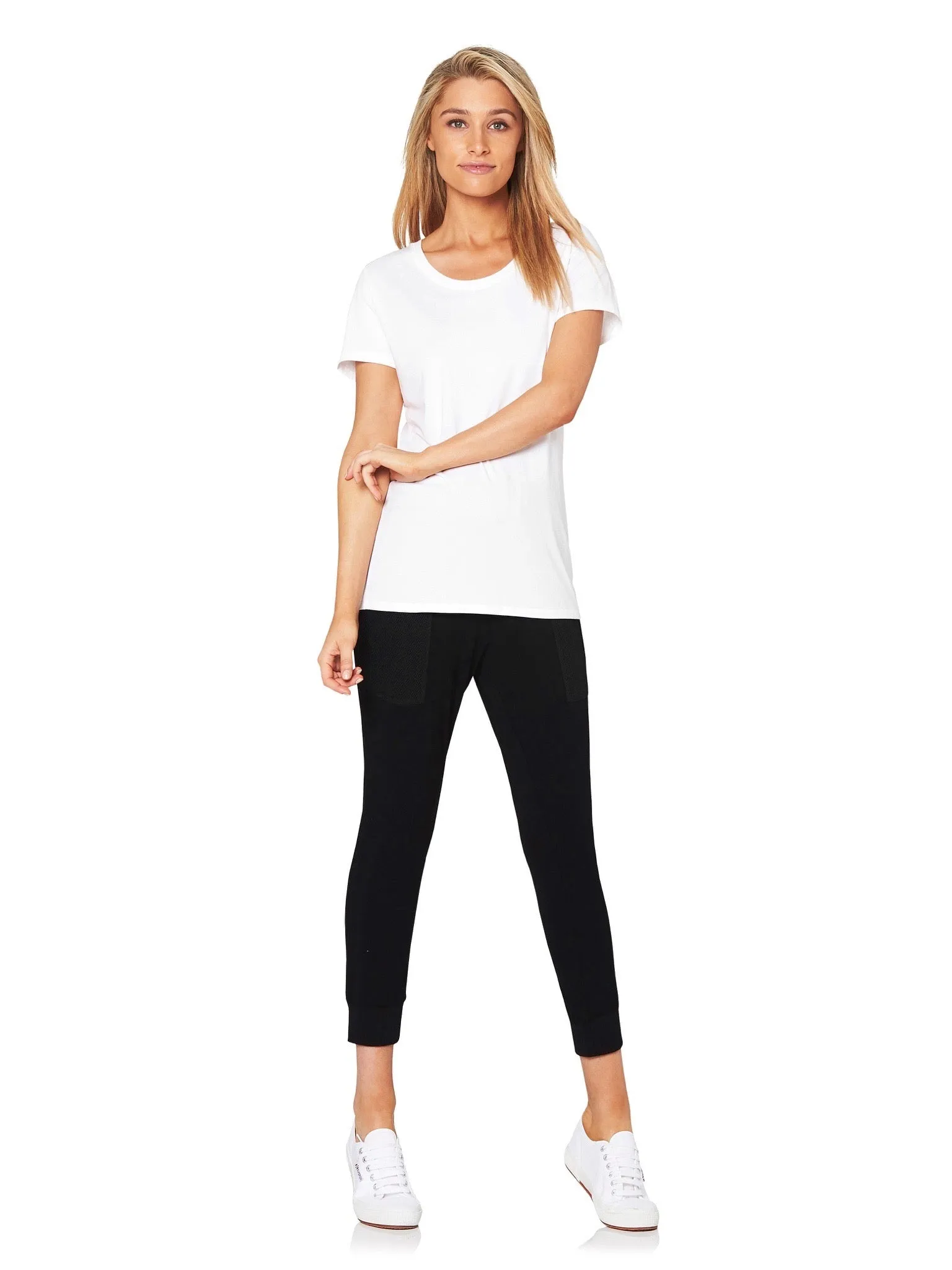 EMILY BASIC TEE  - WHITE