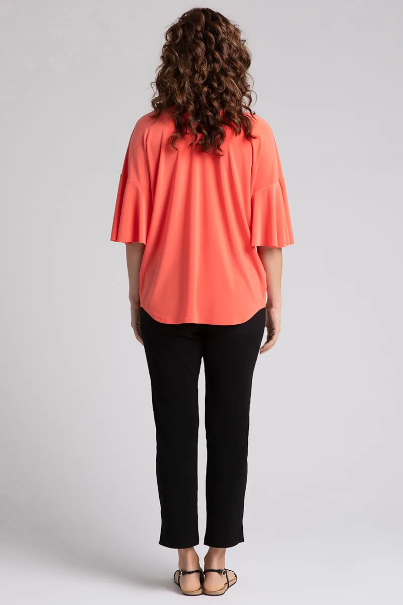 Flutter Dolman Top | Coral