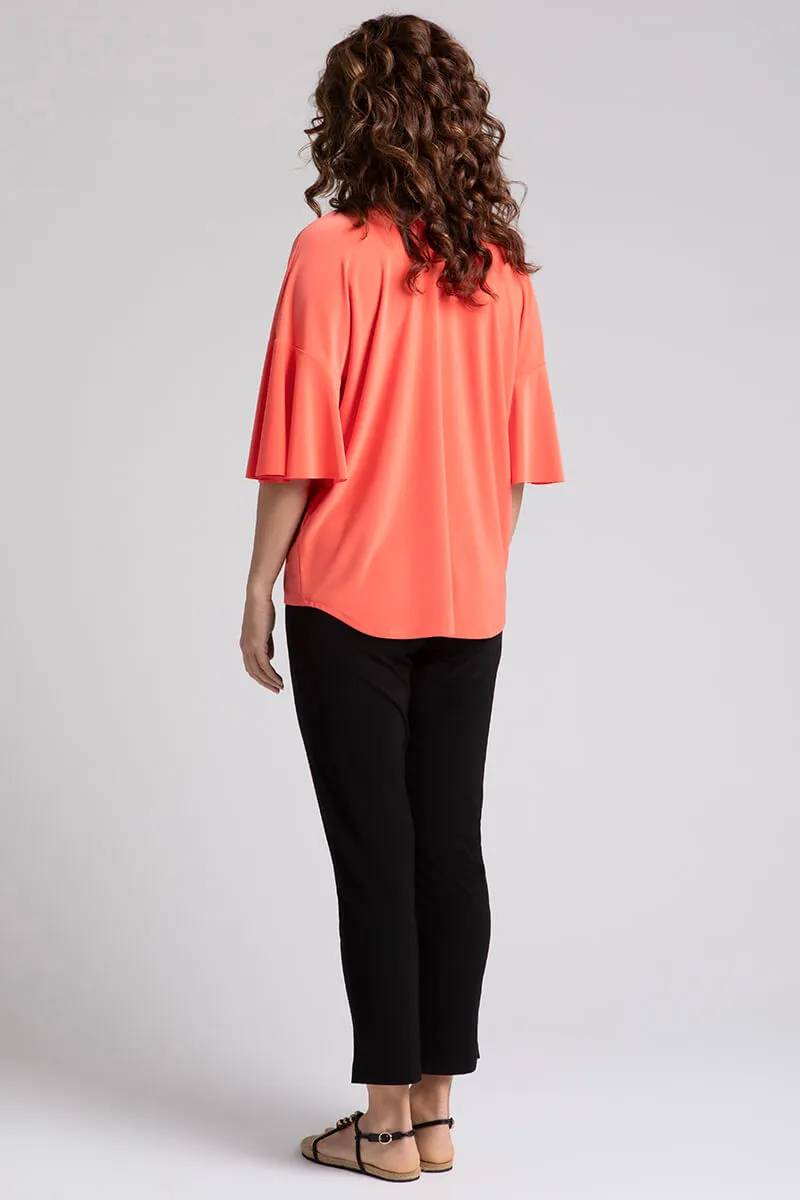 Flutter Dolman Top | Coral