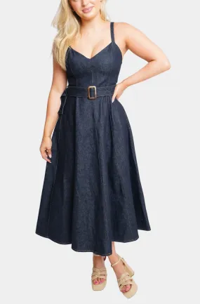 Gabi Denim Midi Dress