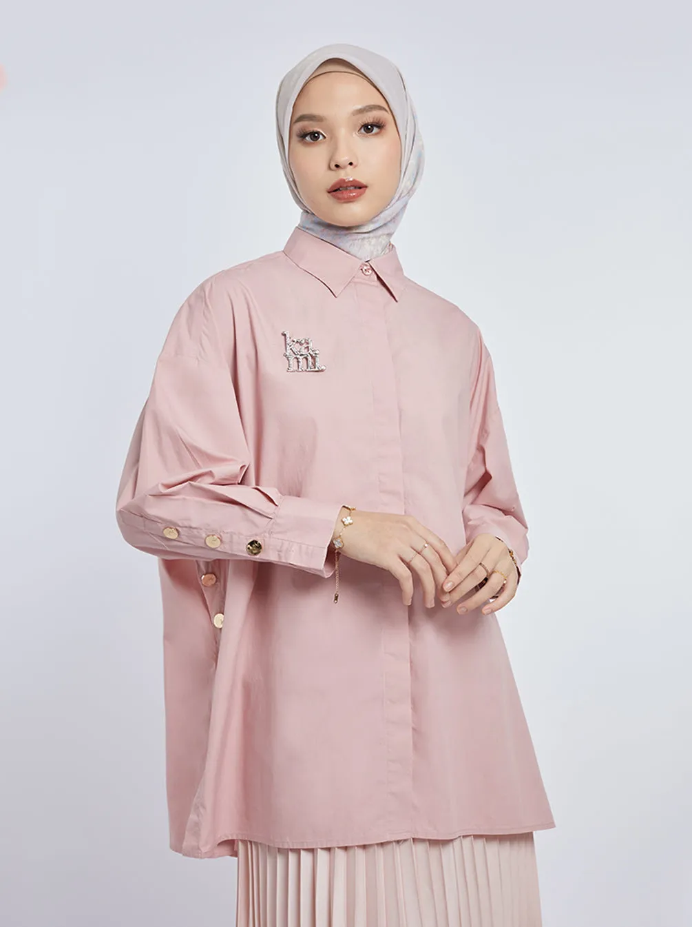 GALE TOP PLAIN PINK