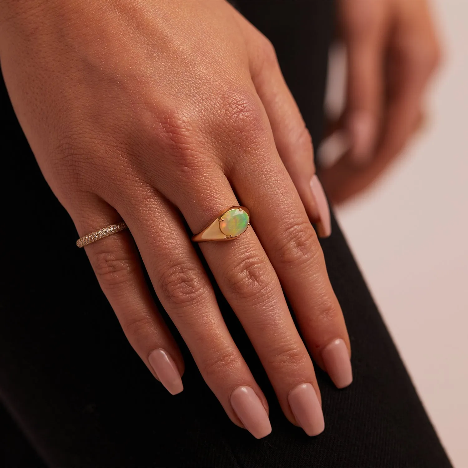 Grand Opal Signet Ring