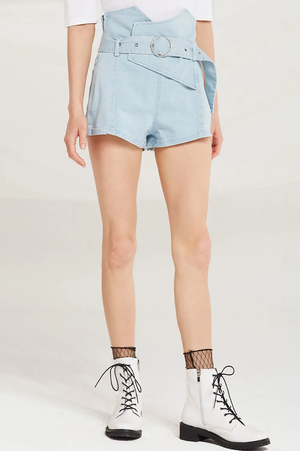 Harper Belted High Waist Shorts