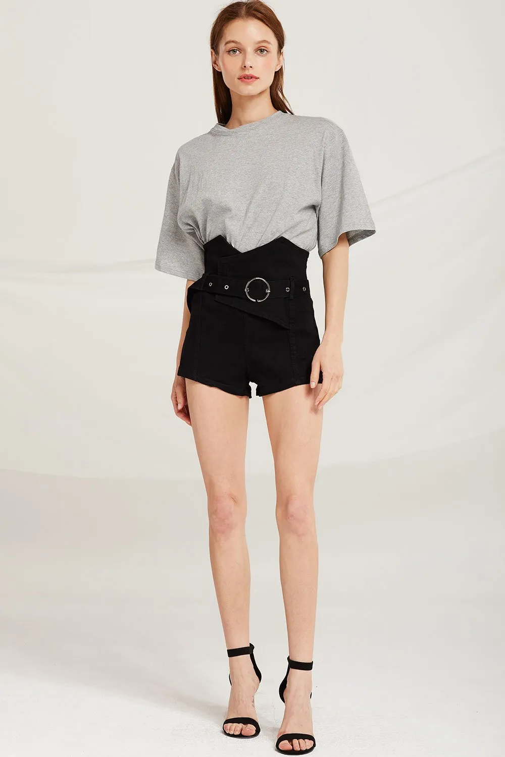 Harper Belted High Waist Shorts