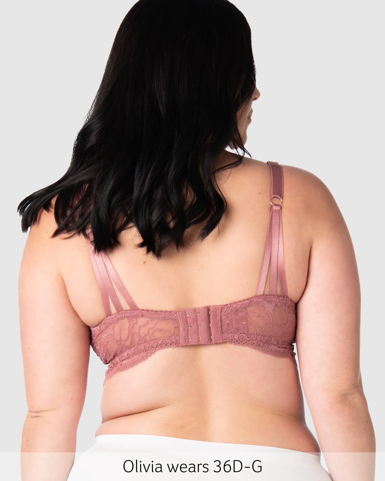 HEROINE BRALETTE ANTIQUE ROSE MULTIFIT NURSING BRA - WIREFREE