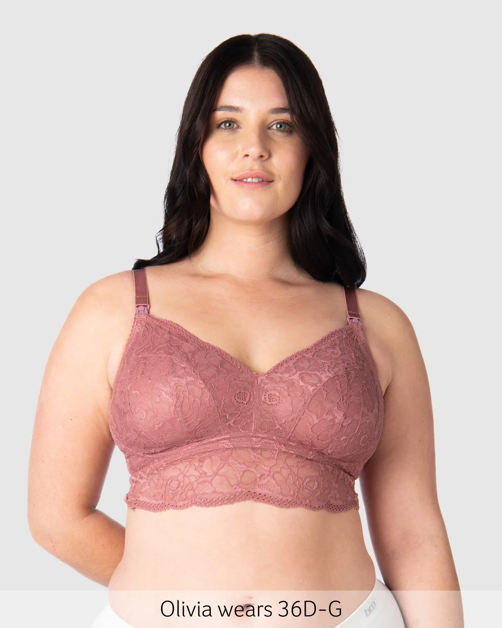 HEROINE BRALETTE ANTIQUE ROSE MULTIFIT NURSING BRA - WIREFREE