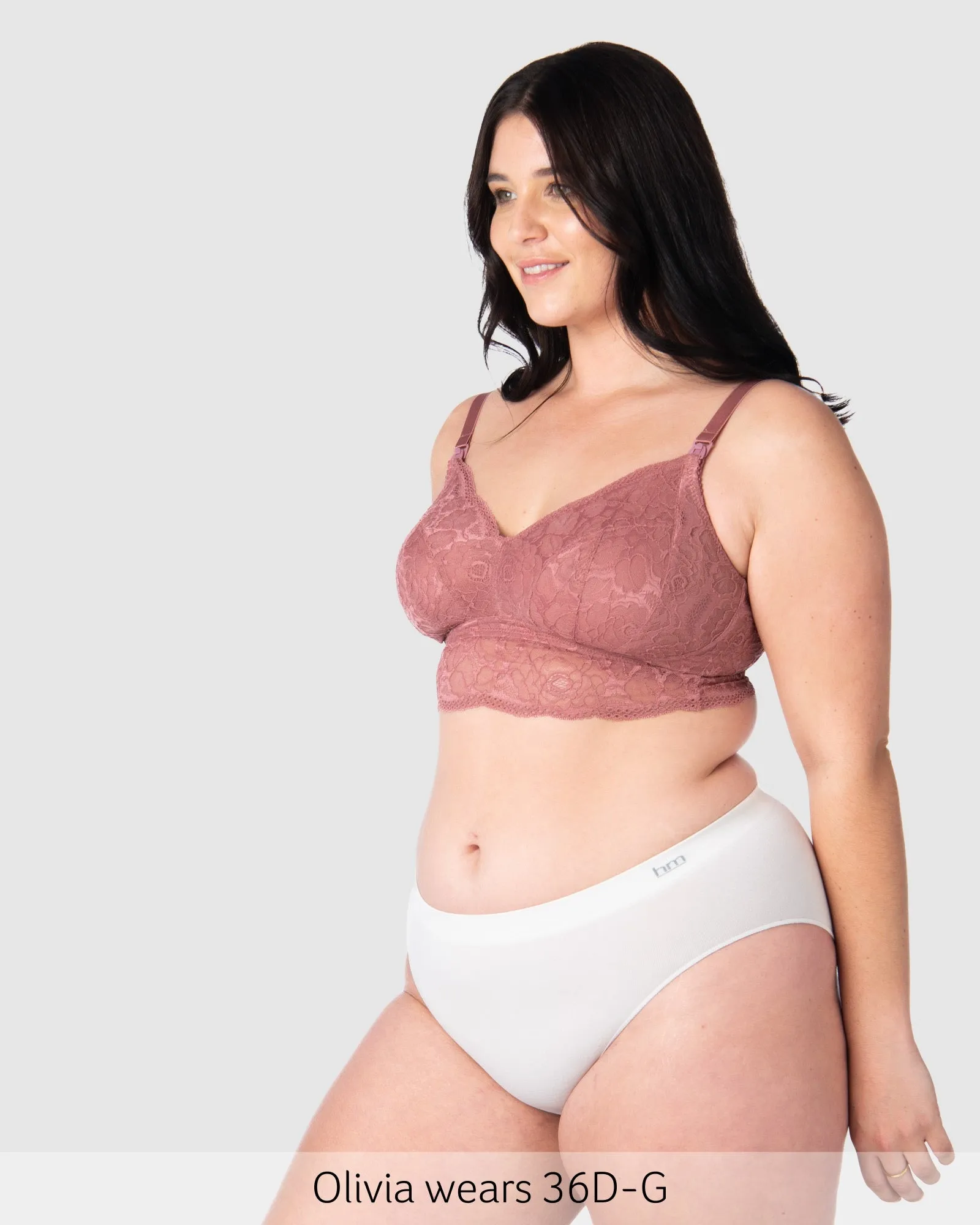 HEROINE BRALETTE ANTIQUE ROSE MULTIFIT NURSING BRA - WIREFREE