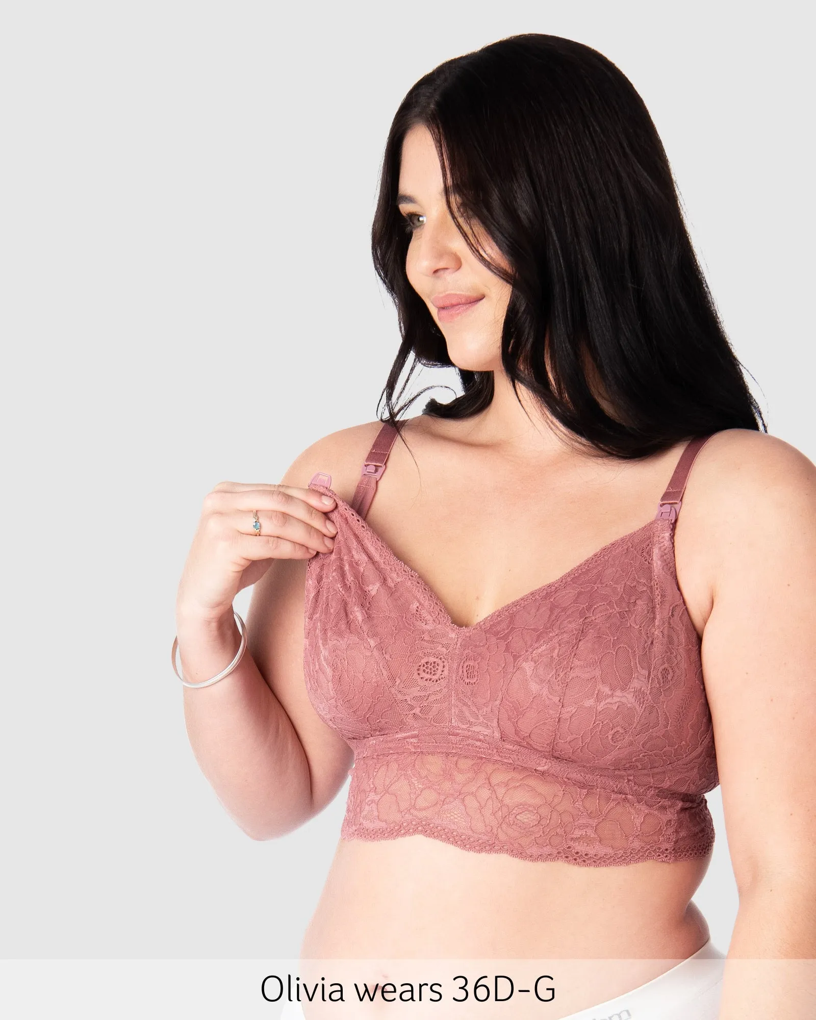 HEROINE BRALETTE ANTIQUE ROSE MULTIFIT NURSING BRA - WIREFREE