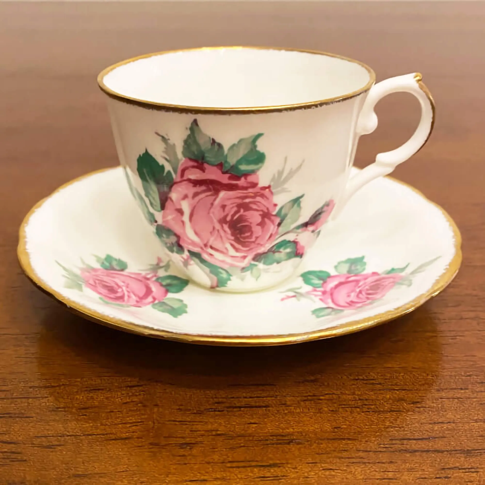 Jason Bone China Collectible Teacup and Saucer Set #J554, England