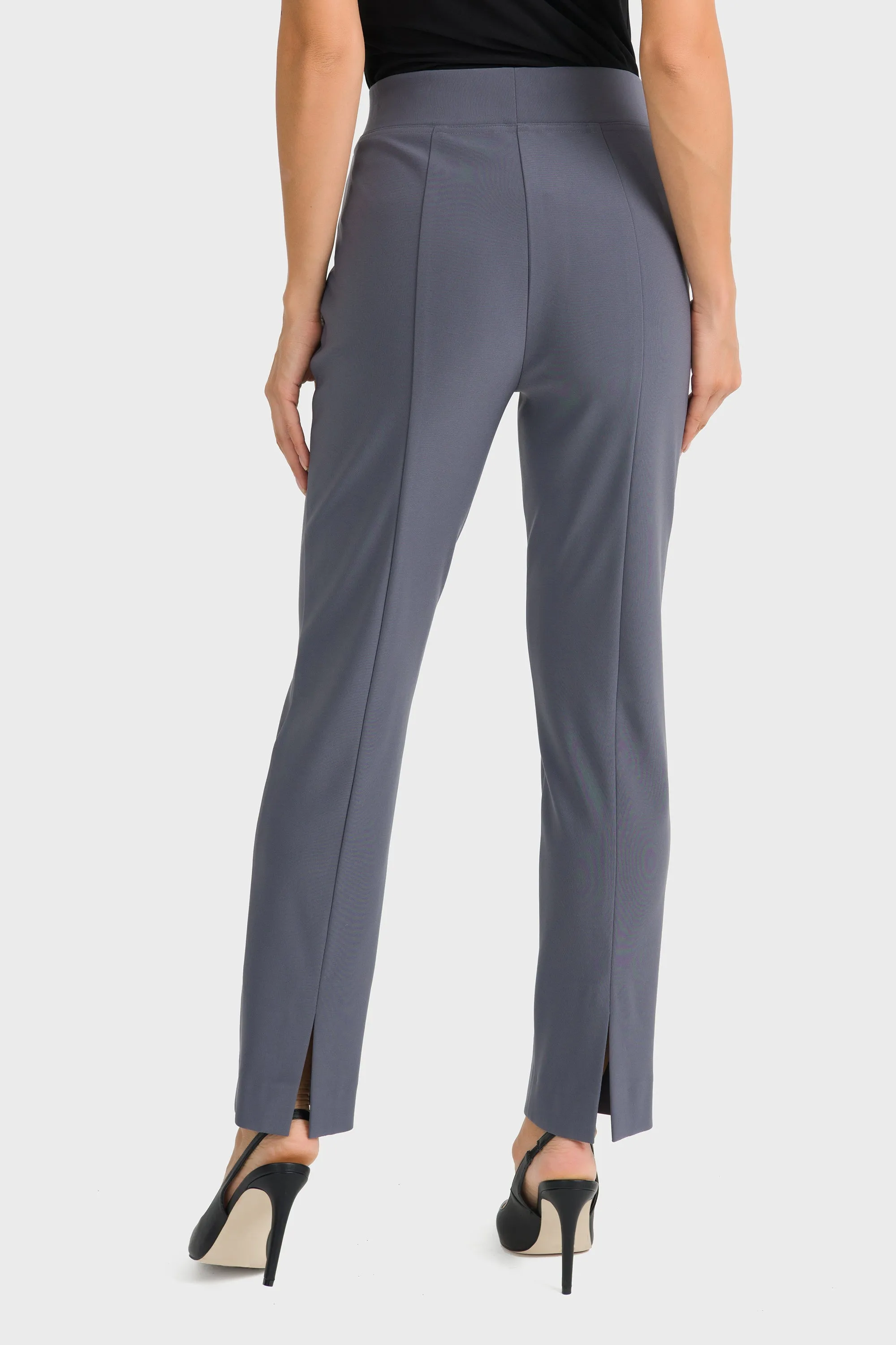 Joseph Ribkoff Classic Straight Pant with Slit In The Back