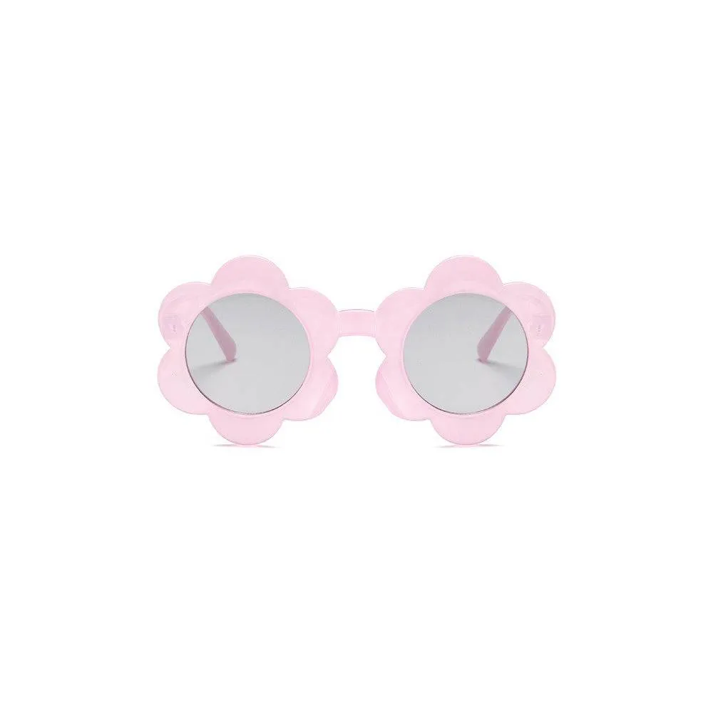 June Translucent Flower Sunglasses — Blush