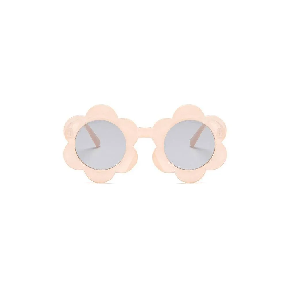 June Translucent Flower Sunglasses — Peach