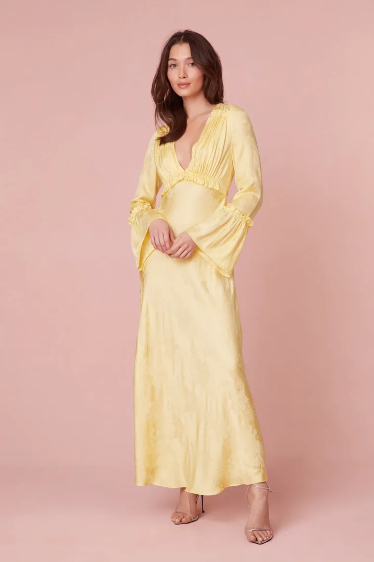 Kalona Silk Jacquard Maxi Dress