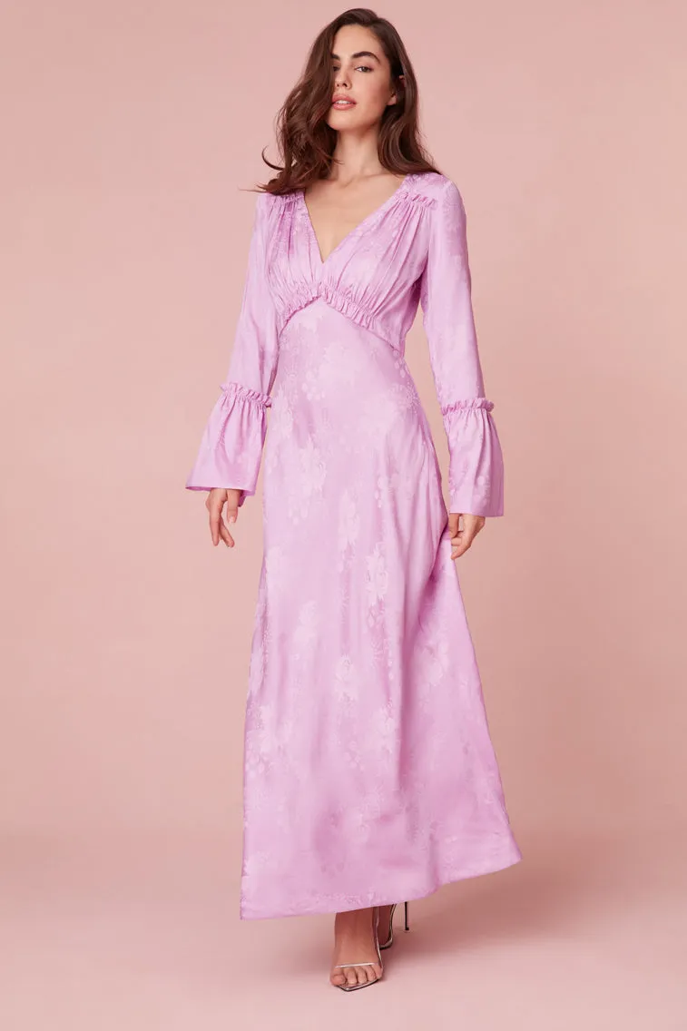 Kalona Silk Jacquard Maxi Dress