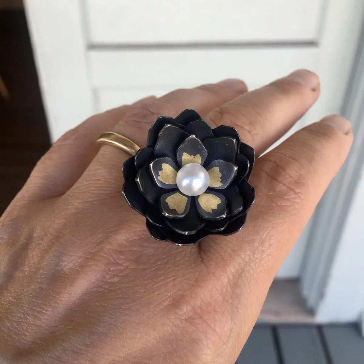 Layered Flower Ring No 4 "True Love"