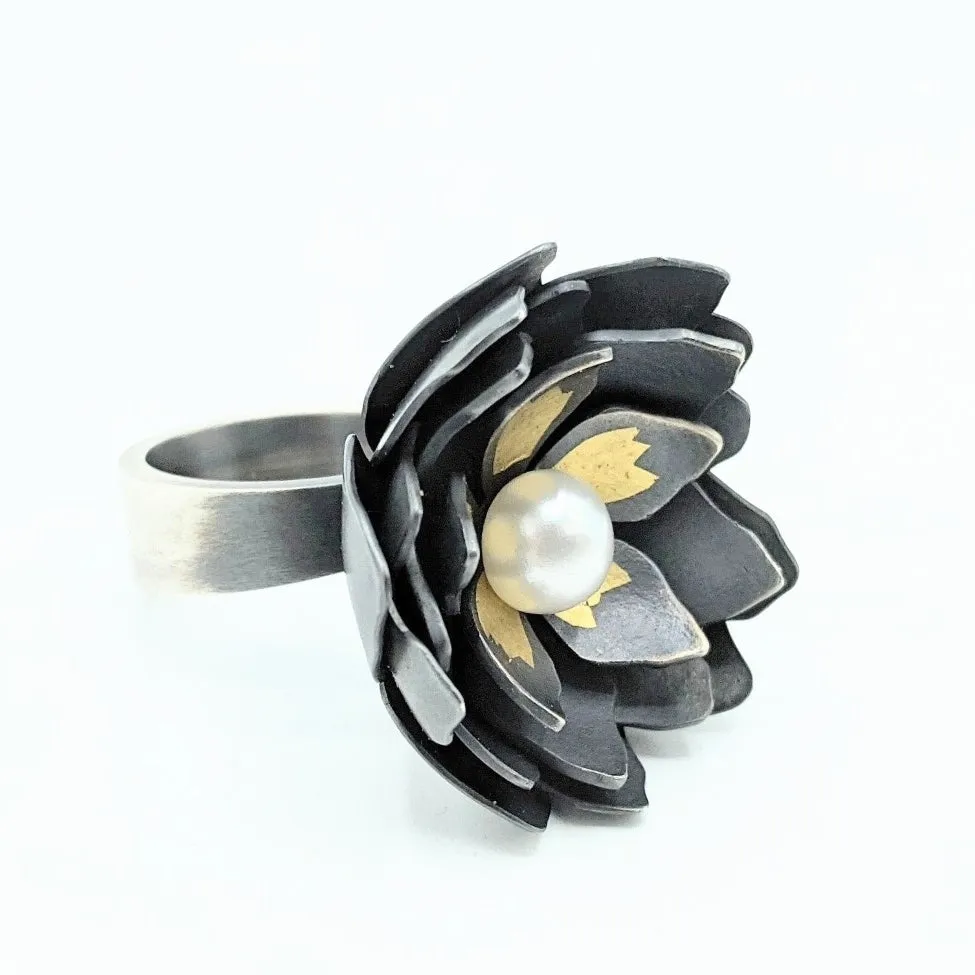 Layered Flower Ring No 4 "True Love"