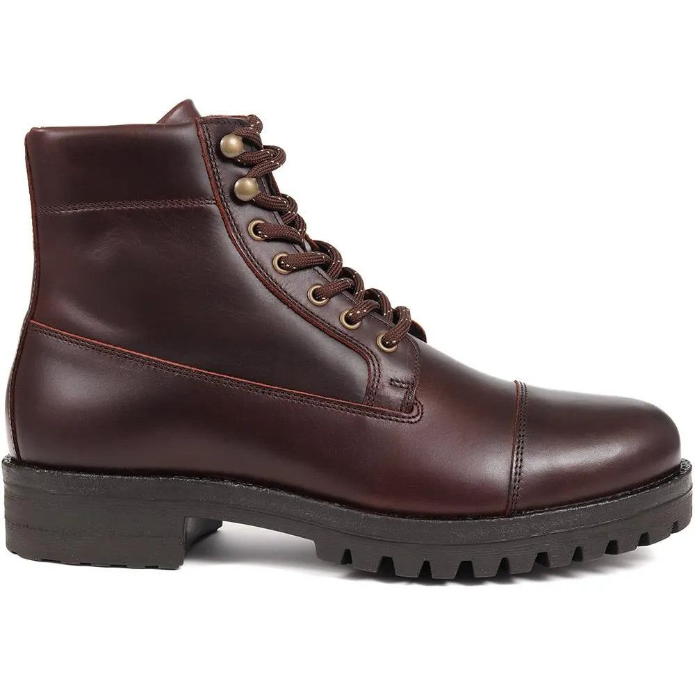 Leather Lace-Up Boots - DAEL / 324 501