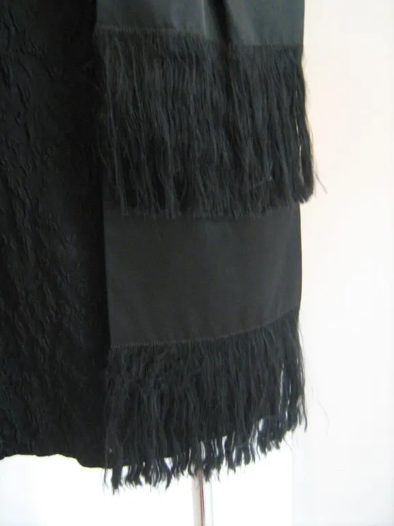 LOWI & CO Black Scarf Detailed Cocktail Dress