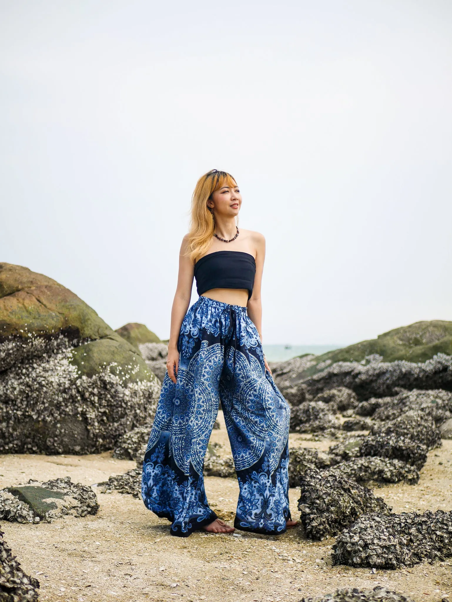 Mandala Wide Leg Palazzo Pants